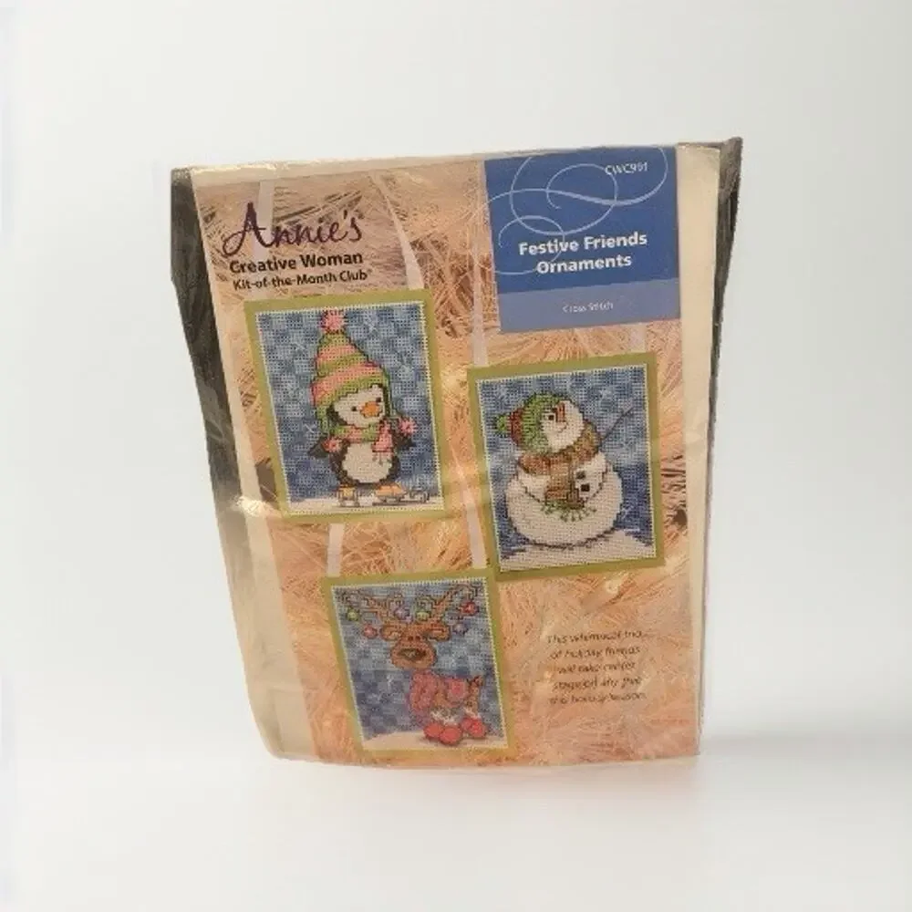 CROSS-STITCH Annie's Creative Woman Kit Of The Month Club Christmas Ornament